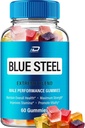 Blue Steel Gummies - BlueSteel Hanf Gummis, Steel Blue Offizielle Formel Hanf Gummis - Natürliche Hanf Öl Advanced Formulation, Blaue Stahl Hanf Gummies Bewertungen (1 Pack - 60 Gummies)