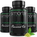 (3 Pack) Supplément plus intelligent L-Theanine 250mg, en huile de lin non-OGM, 150 softgels liquides