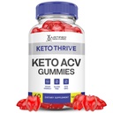 Keto Thrive Keto ACV Gummies Advanced Formula 1000MG Keto Thrive Keto Gummies vinaigre de cidre de pomme formulé avec jus de betterave de grenade poudre B12 végétalien non OGM 60 Gummys