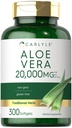 Carlyle Aloe Vera Softgel Kapseln 20.000mg | 300 Count | Aloe Vera Gel Supplement | Non-GMO, Glutenfrei