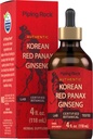 Piping Rock Extrait liquide de ginseng rouge coréen , 4 Fl Oz , Extrait de racine de Panax , Teinture sans alcool , Végétarien , Non-OGM , Supplément sans gluten