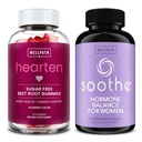 WellPath Beet Root Gummies (sans sucre) 1500 mg – Blueberry Flavor pour le soutien de la pression artérielle et Soothe Hormone Balance pour les femmes + Cortisol Manager, 60 Ct