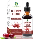 Cherry Force Supplement Tart Cherry Extract Rich in Phytonutrients Natur Tart Cherry Vollständig absorbiert Tart Kirschsaft Konzentrat
