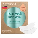 APRICOT Eye Patchs with Hyaluronique Acid (pack of 1) I Anti-Aging Eye Pads "Me,Myself and Eye" Je réduit les rides oculaires Je réutilisable eye patchs I Silicone pads contre les rides J'ai fabriqué en Allemagne