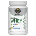Garden of Life SPORT Whey Protein Powder Vanilla, Isolate de protéines de farine de graminée et probiotiques pour la santé du système immunitaire, 24g de protéines, non OGM, sans gluten, traité à froid - 20 portions