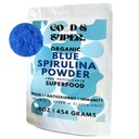 Poudre de Spiruline Bleue Biologique - Bulk 1 Pound Pack, 100% Phycocyanine, Pure Superfood de Blue Algae - pour Coloration des aliments naturels, Smoothies et boissons protéiques, Vegan - Eau pure extraite