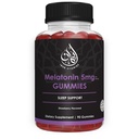 Halal Mélatonine Gummées 2,5 mg - 5 mg Dormez et dormez avec un soutien naturel, végétarien, sans OGM, sans gluten, sans gélatine, pour les adultes, les hommes et les femmes 45-90 portions