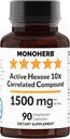 MONOHERB Wirkstoff Hexose 10x Korrelierte Verbindung, 1500 mg - 30 Portionen - 90 Kapseln 500 mg pro Kapsel