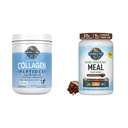 Jardin de la vie Poudre de Peptides, 19,75 Oz & Tasty Chocolat biologique substitut de repas Shake Vegan 20g