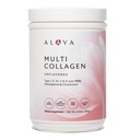 Alaya poudre multicollagène - Type I, II, III, V, X poudre hydrolysée de peptides de collagène avec MSM + GC (non aromatisé) (40 portions)