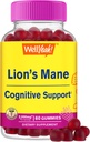 WellJa Lions Mane Gummi für Erwachsene (2.000mg) | Lions Mane Supplement Memory and Focuse Support | Glutenfrei, Non GMO | Berry Flavor | Lion's Mane Gummies 60 Count