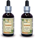 Valerian (Valeriana officinalis) Tincture, Organic Dried Roots Liquid Extract (Markenname: HerbalTerra, Proudly Made in USA) 2x2 fl.oz (2x60 ml)