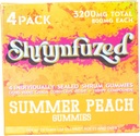 Proprietaire Nootropic Gummy 3200mg - Lion's Mane, Reishi, Chaga, et Cordycep Nootropic Tripee Mélange de champignons (4, Pêche d'été)