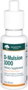 Genestra Marken D-Mulsion 1000 - Flüssiges Vitamin D Supplement - Natürliche Zitronengeschmack - 1 Fl Oz