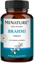 Tablettes Brahmi - 90 Comprimés, 1000 mg 45 Jours d'approvisionnement par mi Nature