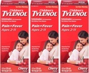 Tylenol Chld Cherry Liq Taille 4 Fl oz Tylenol Blast de cerise pour enfants Suspension orale Pack de 3