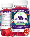 Lunakai USA fait enfants Mélatonine Gommies 1mg - Safe & Natural Sleep Aid for Children 2+ - Non-OGM, végétalien, sans gluten - 60 comtes