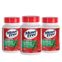 Déplacer sans glucosamine avancée Chondroïtine MSM Joint Support Supplément, soutient la mobilité confort résistance flexibilité et os - 120 comte (paquet de 3)
