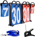Tragbares Scoreboard – Tragbares ansteckbares Tabletop Score Keeper für Volleyball, Beach Volleyball, Cornhole, Tennis, Ping Pong, Tischtennis, Billard