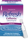 Refresh Celluvisc Lubricant Eye Gel für trockene Augen, Konservierungsfreie Tropfen, 0,01 Fl Oz Single-Use Container, 30 Zähler