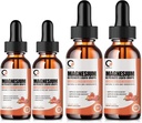 Magnesium Glycinat Flüssigkeitstropfen, 1000 mg flüssige Magnesiumergänzung mit Bromelain, Vitamin B6 C D, High Absorption Magnesium Complex für Nacht, Muskel & Energie Unterstützung