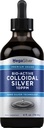 Pipping Rock Colloïdal Silver gouttes liquides de 10 ppm de 4 oz de Bio Active Grade Premium de Nano Silver Technology de Nano, sans gluten