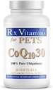 Rx Vitamine für Haustiere COQ10-30 für Hunde & Katzen - Pharmazeutische Klasse Ubiquinone - 30 Softgels