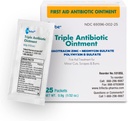 Globe (25 pack triple onguent antibiotique simple paquet, trousse de premiers soins pour les petites éraflures, blessures, coupures et brûlures, prévient l'infection, ingrédients actifs Comparer à la marque principale, taille du voyage, 0,9g