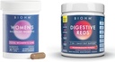 BIOHM Women's Probiotics 30B CFU & 210 oz Essential Digestive Reds Powder Bundle, Comprehensive Gut & Vaginal Health Support, Rich in Antioxidantien, Enzyme, Vitamine