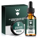 Bart Growth Kit - 2X Konzentration Biotin für Männer, natürliche Argan, Jojoba Öle und Vitamine (Cedarwood)