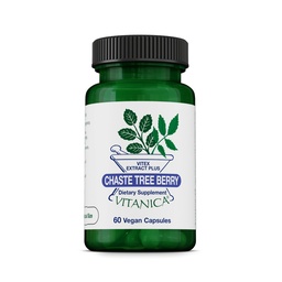 Vitanica, Chaste Tree Berry, Vitex Extract Plus, Vegan, 60 Kapseln