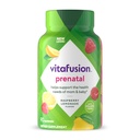 vitafusion Vitamines gommy prénatales, goût de citronnade de framboise, supplément de vitamine prénatale pour les femmes avec folate et DHA, 45 jours d'approvisionnement, 90 comte