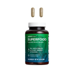 Saft Plus+ Gemüsemischung: mit Broccoli, Petersilie, Tomaten &amp; mehr - Pflanzenbasiert, Vegan, Glutenfrei, Non-GMO, Kosher - für Herz, Immune, Kognitive & Hautgesundheit - 1 Flasche (60 Servierungen)
