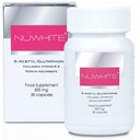Nu White S-Acetyl Glutathione 30 Capsules – New Improved Formula for Radiant, Even-Toned Skin | Premium Supplement for Daily Wellness & Glow