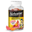 Airborne Vitamin C 500mg (pro Servieren) - Gesortierte Obst-Flammierte Kinder-Gummi (63 Zähler in einer Flasche), Glutenfreie Immununterstützungsergänzung mit Vitaminen C E, Selen