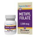 Source supérieure Folate de méthyle 2 500 mcg - Supplément de folate pour les femmes et les hommes - Supplément de folate de méthyle soutient le système nerveux sain et les cellules du sang rouge - 30 comprimés de dissolution sublinguale