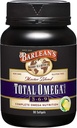 Barlean's Total Omega 3 6 9 Softgels, supplément d'huile de poisson mélangée avec l'huile de bore et de lin, 1 000 mg Omegas ALA, EPA, DHA et GLA pour les suppléments de soutien conjoints et la santé cardiaque, 90 Compte