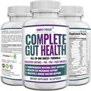 Vollständige Gut-Gesundheit, Verdauungsenzyme Plus Prebiotic, Probiotic & Post Biotic Gastrointestinal-Unterstützung, unterstützt Gut-Gesundheit & Immun-Funktion, 60 Kapseln