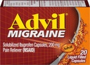 Advil Migraine flüssige gefüllte Kapseln - 20 ct, Packung von 6