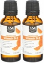 365 von Whole Foods Market, Vitamin D3 Citrus, 1 Fl Oz (Pack von 2)