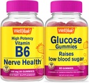 Eh bien oui haute puissance vitamine B6 + Glucose, Gummies Bundle - Grande dégustation, supplément de vitamine, sans gluten, sans OGM, gummy à croquer