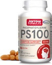Formules de Jarrow PS100 Phosphatidylsérine 100 mg, complément alimentaire pour le soutien de la santé cérébrale et de la cognition, 30 softgels, 10-30 jours