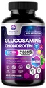 Glucosamin Chondroitin MSM Joint Supplement 2100mg - mit Glucosamine Sulfat, Turmeric, Boswellia, Quercetin & Bromelain – Extra Strength Flexibilität, Mobilität & Joint Support, 60 Kapseln