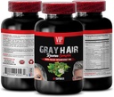 VIP VITAMINS Haarergänzung - Graues Haar Reverse Complex, Biotin, Folsäure, Nettle Root - Saw Palmetto Extract, 1 Flasche (60 Kapseln)