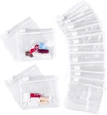 Pochettes à pilules réutilisables pour la médecine avec serrure à glissière (14 comtes) 3" Wide by 2.75" Tall Labeled lundi-dimanche Sacs à pilules EVA classe plastique pour les pilules et les vitamines