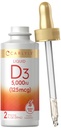 Carlyle Vitamine liquide D3-O 5000 UI (125 mcg)-O 2 oz-Oz Végétarien, non-OGM, et supplément sans gluten.