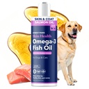 Honest Paws Wild Alaskan Lachsöl für Hunde & Katzen – Omega 3 Fischöl-Ergänzung für Haut, Mantel, Joint & Heart Health – Natürlich, nachhaltig Sourced, 16 Unze