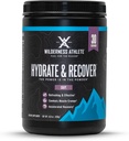 Wilderness Athlete - Hydrate & Recover | Flüssige Hydration Pulver Elektrolyt trinken Mix - Recover Faster mit Bcaas - Hydrate Pulver mit 1000mg Vitamin C - 30 Servierwanne (Grape)