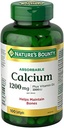 Calcium absorbant de la nature 1200mg plus vitamine D3 1000IU 100 compte