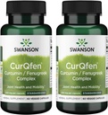 Swanson à libération contrôlée Curqfen Curcumin/Fenugrec Complex 60 gélules (2 boîtes)